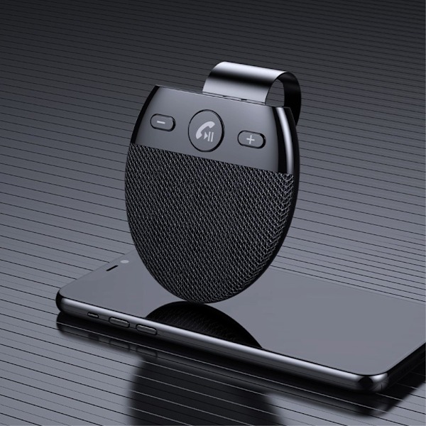 SP11 För Bil Bluetooth V5.0 Högtalare Handsfree Call Car Kit Musikspelare Svart