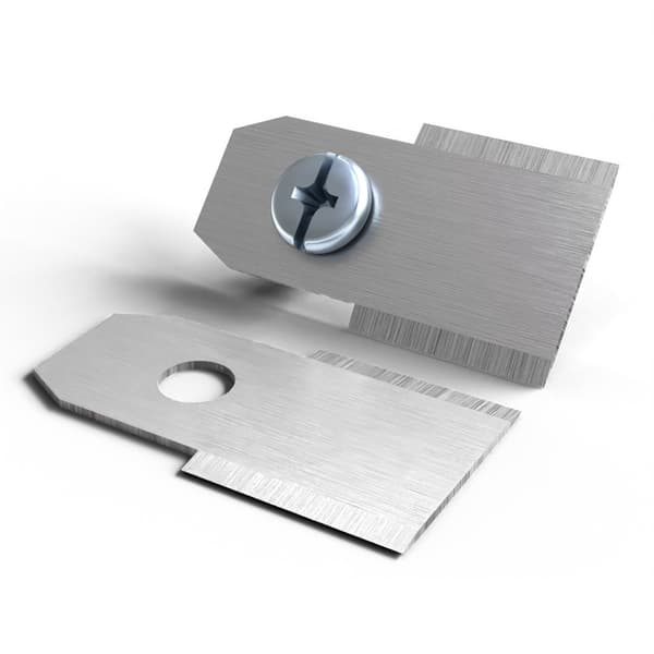 30 st utbytesknivar för Husqvarna Gardena McCulloch Robotgräsklippare 35 x 18 mm Silver