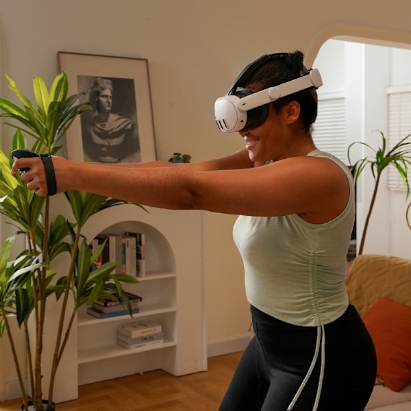 Til Meta Quest 3/3S hovedrem VR Headset Blød pude hovedbøjle Trykreducerende Grey
