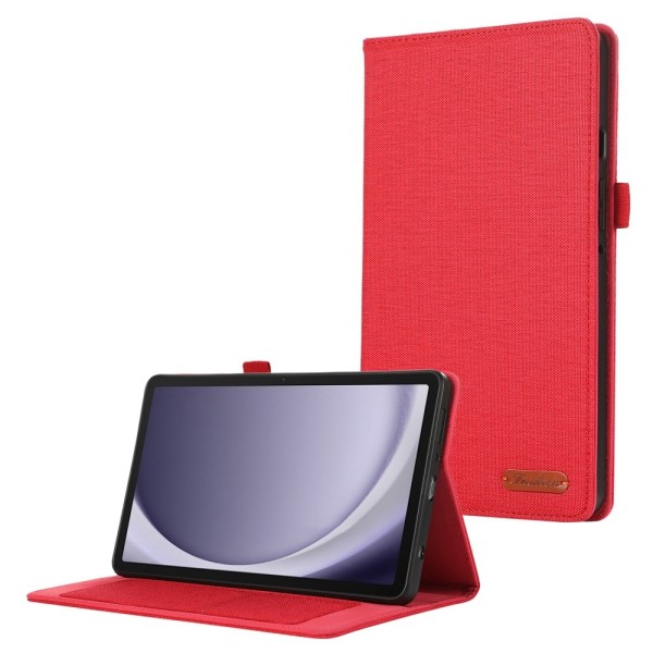 Samsung Galaxy Tab A9+ Tabletetui Dækstofstruktur Red