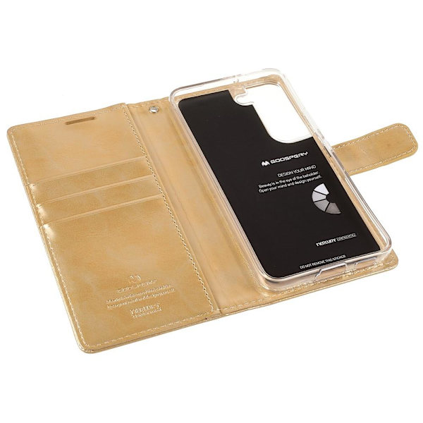 MERCURY GOOSPERY Blå Måne Etui Samsung Galaxy S22+ - Guld Gold