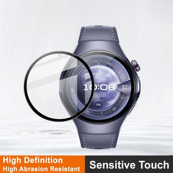 IMAK Huawei Watch 5 46mm Näytönsuoja Naarmunkestävä PMMA Kellosuoja Black