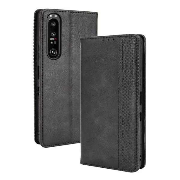Sony Xperia 1 III Lommebok-deksel Svart Black