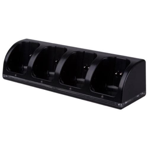 Kompatibel med Wii Ladestander Bluelight Ladestation til 4 controllere - Sort Black