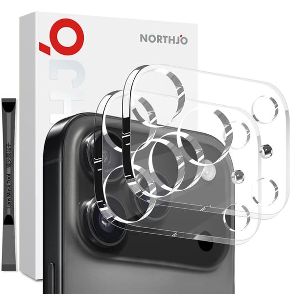 NORTHJO iPhone 17 Pro Max Kameralinssin Suojus 2 kpl Transparent