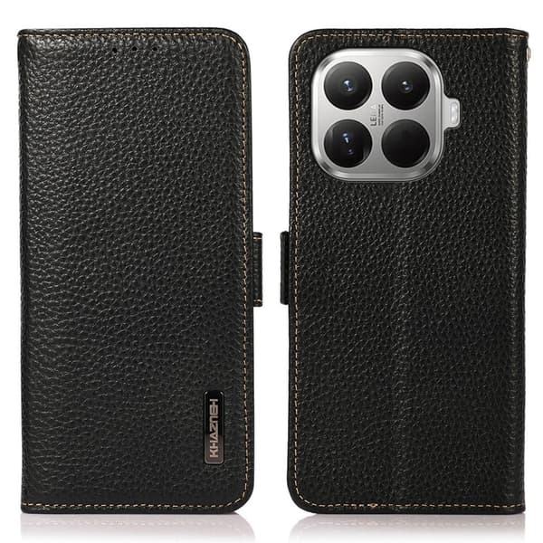 KHAZNEH Xiaomi 17T Nahkainen lompakkokotelo Black