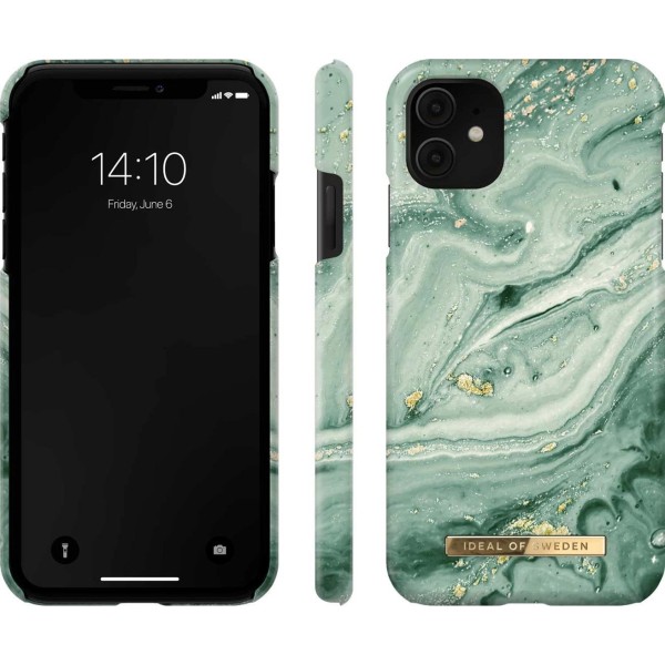 iDeal Of Sweden Samsung Galaxy S22 Ultra - Mint Swirl Marble Grön