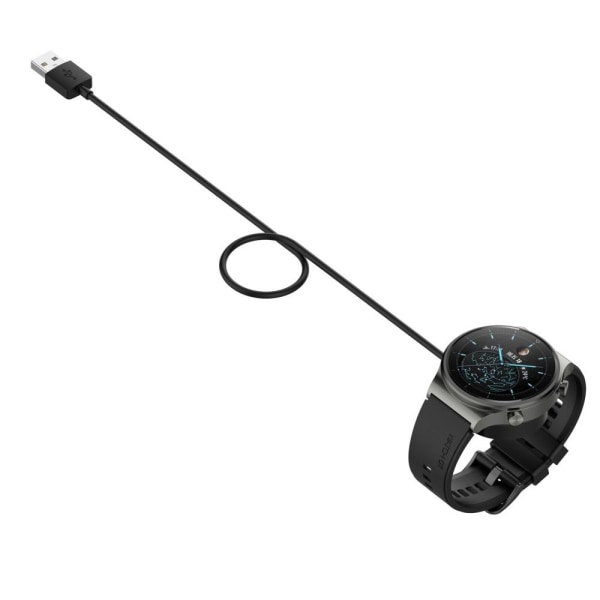 För Huawei Watch GT Cyber Laddningskabel docka USB 1m Svart