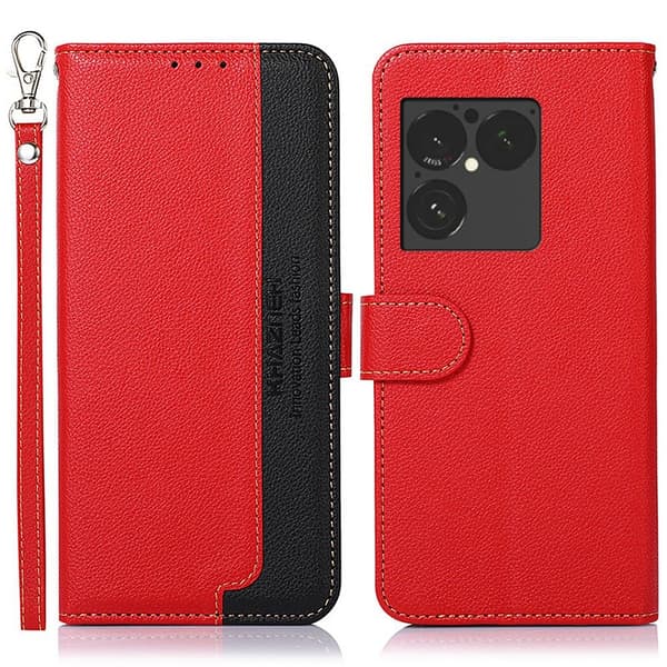KHAZNEH Plånboksfodral med Stativ för Sony Xperia 1 VIII Red