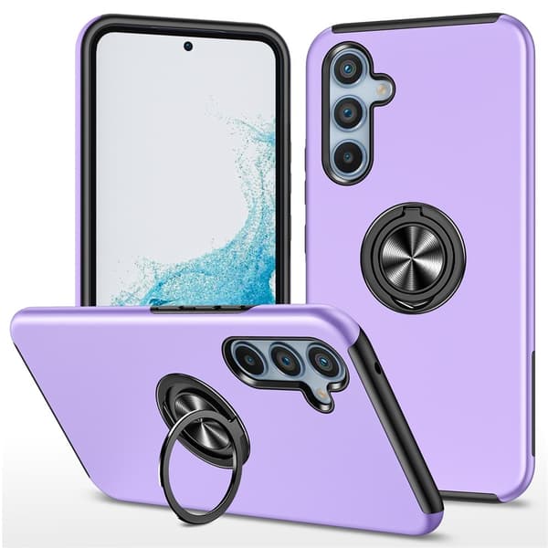 Phone Case with Ring Holder for Samsung Galaxy A57 5G Purple