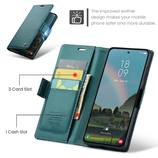 Til Samsung Galaxy A57 5G CASEME mobildeksel Green