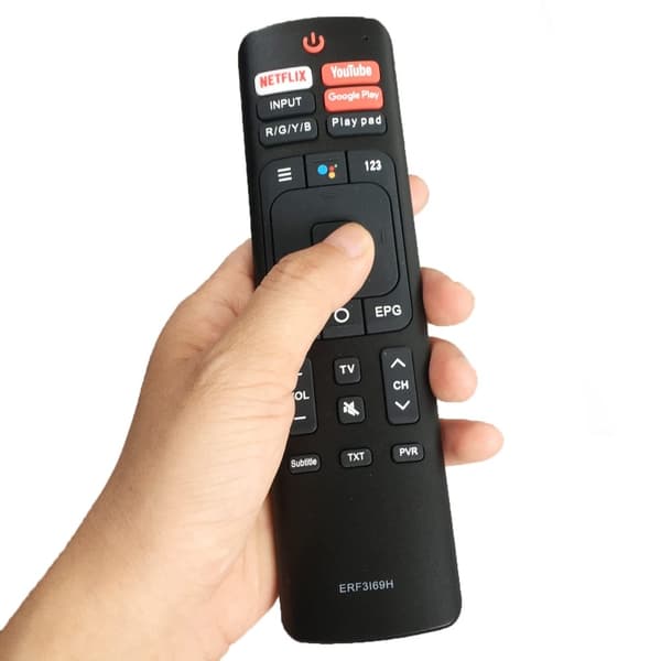 TV-fjernkontroll erstatning for ERF3I69H for Hisense TV Black