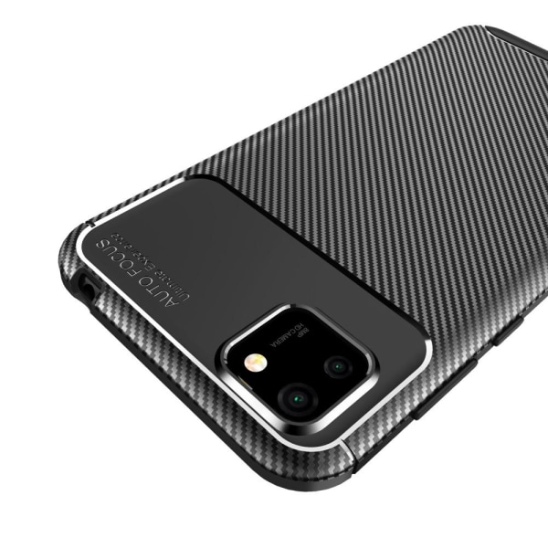 Huawei Cover hiilikuitukuvioinen takakuori - musta Black