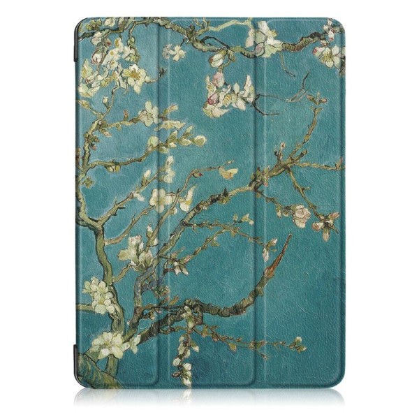 Tri-fold etui til iPad Pro 11 (2020) / (2018) - Peach Blossom Green