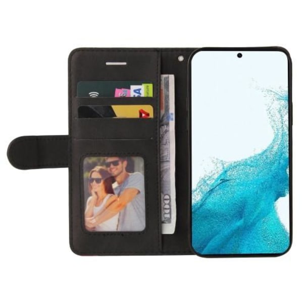 KT Plånboksfodral till Samsung Galaxy S23+ (Plus) - Svart/Röd Svart