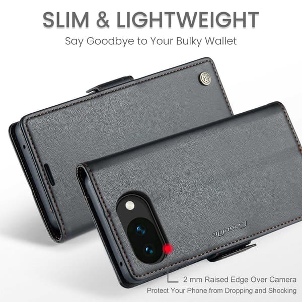 CASEME Til Google Pixel 10a RFID Blokkerende Lommebokdeksel - Svart Black