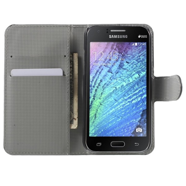 Samsung Galaxy J1 pung etui Sovende ugle Black