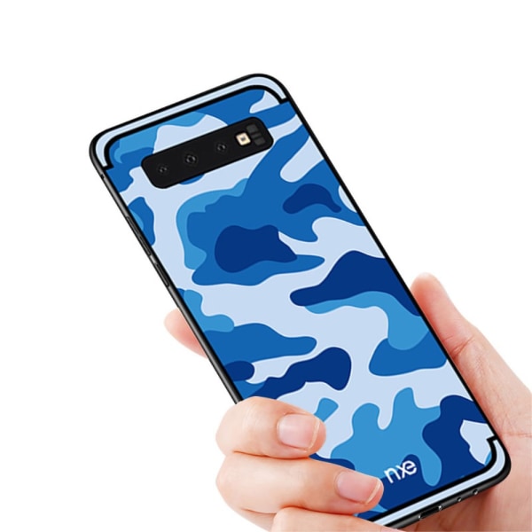 NXE Samsung Galaxy S10e TPU-Skal - Kamouflage - Blå Blå