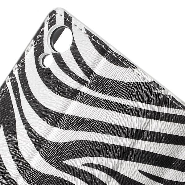 Sony Xperia Z3+ E6553 Zebra Stripe Lommebok - cover Multicolor