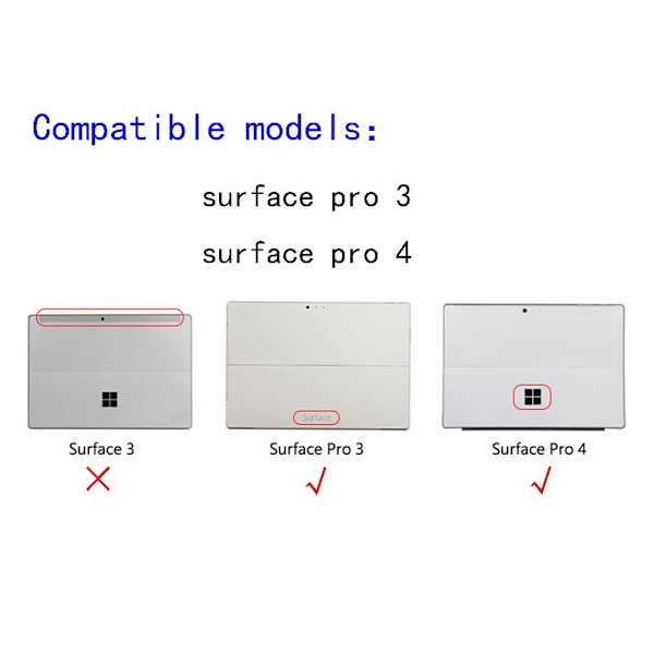 Billaddare till Microsoft Surface Pro 3 & Pro 4