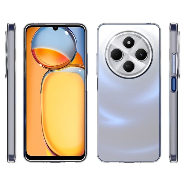 Til Xiaomi Redmi 14C Cover TPU Cover Bagside Transparent