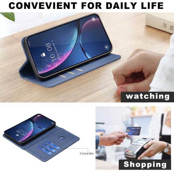 BINFEN COLOR Mobildeksel med Stativ til Google Pixel 11 Pro XL Blue