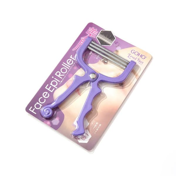 Facial Spring Rolling Epilator Face Lip Hair Remover Purple