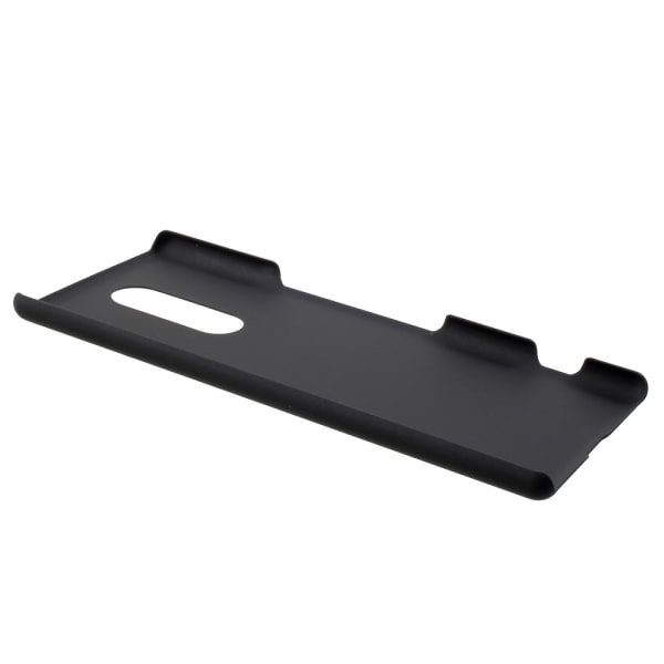 Gummibeskyttet hård plastik beskyttelsescover til Sony Xperia 1 - Bla Black