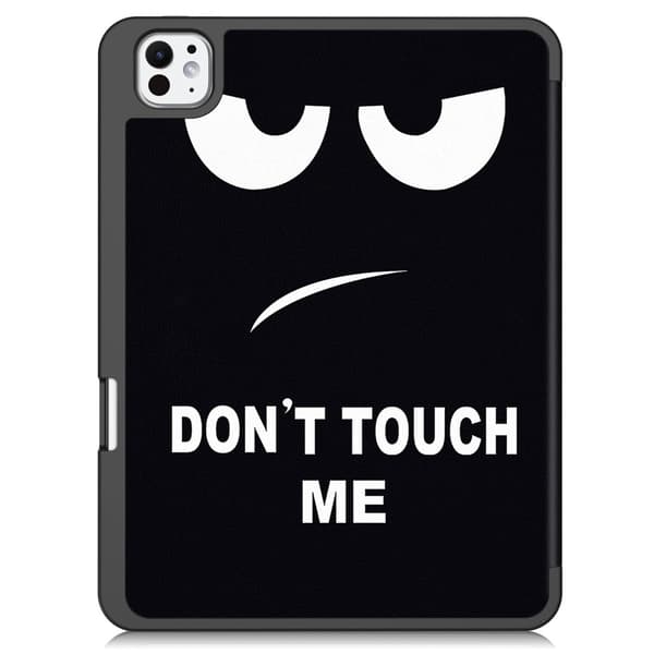Till iPad Pro 11 (2024) Slim fit tri - fold fodral Pennfack - Don't Touch multifärg