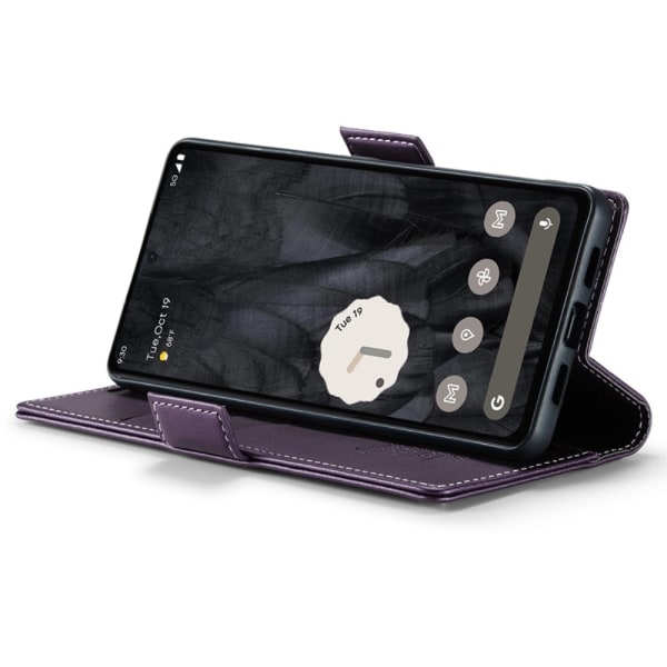 CASEME Retro Lommebokveske for Pixel 8 Pro - Lilla Purple