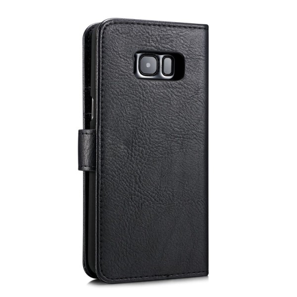 DG.MING Samsung Galaxy S8 Split Läder Plånboksfodral - Svart Black