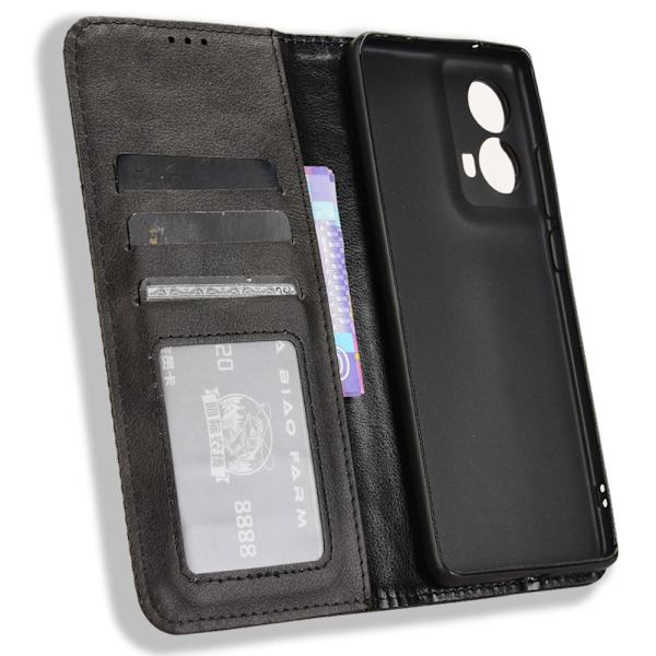Til Motorola Moto G85 Case Wallet Case Shell Black