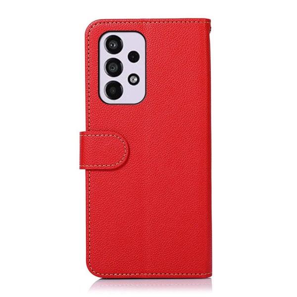 KHAZNEH RFID Block Samsung Galaxy A33 5G Plånboksfodral Röd/Svar Röd