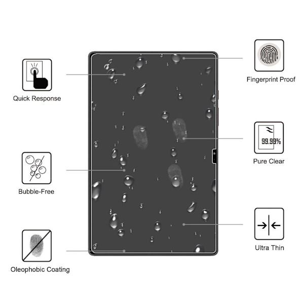 Samsung Galaxy Tab A8 10.5 (2021) härdat glas Transparent