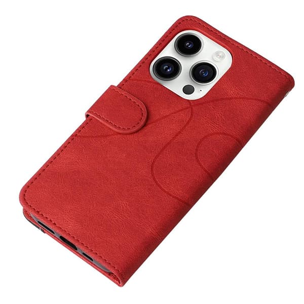 Til iPhone 15 Pro KT - serie - 1 dobbeltfarve Red