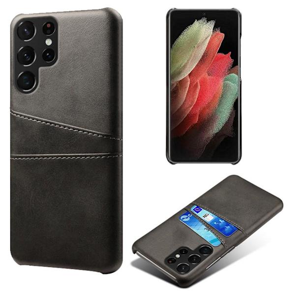 Samsung Galaxy S22 Ultra Skal med 2 kortplatser - Svart Svart