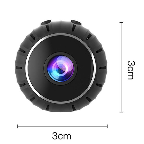 X10 Mini vakoojakamera Langaton Wifi IP-kotiturvakamera HD 1080P Black