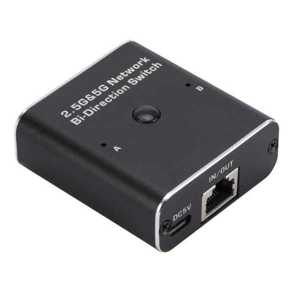 W7 2.4G + 5G RJ45 Ethernet-adapter nettverksbryter USB-C Black