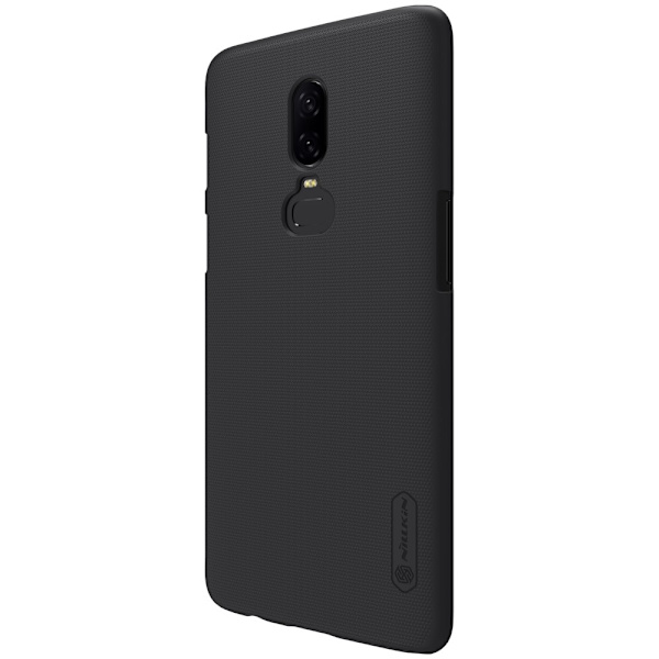 NILLKIN Super Frosted Shield kova muovikotelo OnePlus 6: lle - musta Black