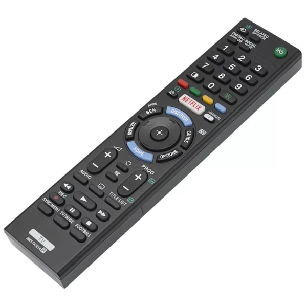 Fjernkontrollerstatning for RMT-TX101A For Sony TV Black