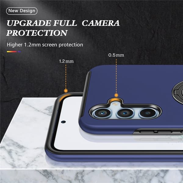 Mobildeksel med Ringholder for Samsung Galaxy A37 5G Blue