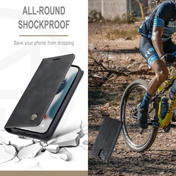 CASEME Plånboksfodral iPhone 13 - Svart Svart