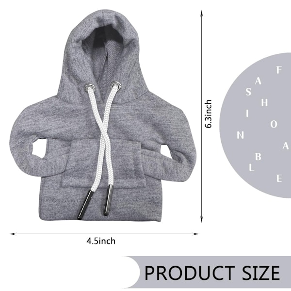 Bil Hoodie Skydd Design Dekoration Växelspak - Grå grå