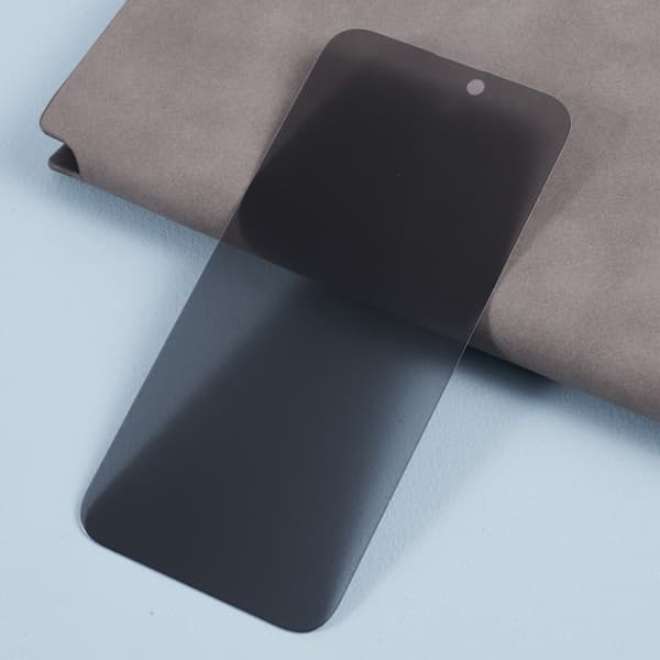för iPhone 15 heltäckande Härdat glas anti - spion Privacy Transparent