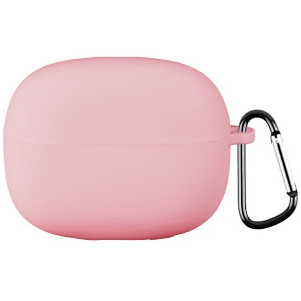 För Xiaomi Redmi Buds 6 Pro Silikonskal – Skyddsfodral med karbinhake Rosa
