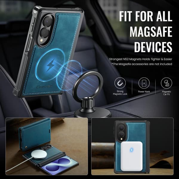 CASEME Magnetisk telefonpungcover til Samsung Galaxy Z Fold8 Green