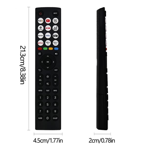 Fjärrkontroll Ersättning EN2J36H För Hisense TV Svart