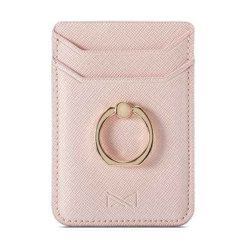 MUXMA Kortholder Ringstativ RFID Blokkerende Kredittkort - Rosa Pink