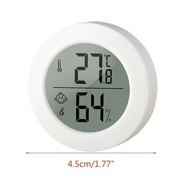 Termometer Hygrometer Hjem Bil Indendørs Udendørs Temperatur Luftfugtighedsmåler White