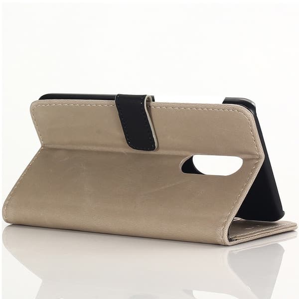 OnePlus 7 Retro Lommebok - cover - Beige Beige
